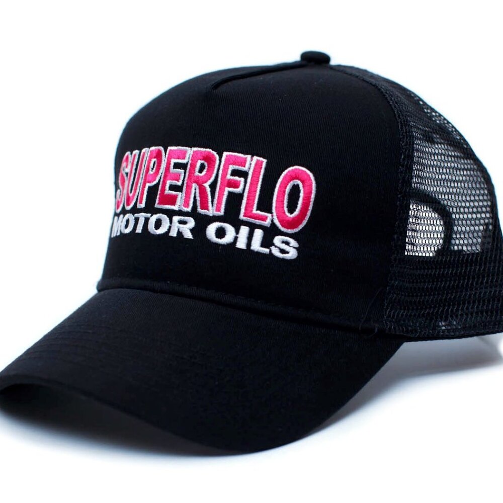 Superflo Hat - Days of Thunder Trucker Hat Unisex Adult Cap Black